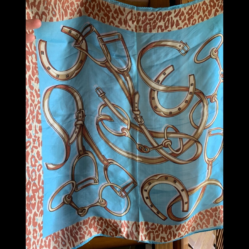 Silk square scarves lot of 2. New